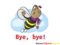 Abeille image gratuite – Adieu clipart