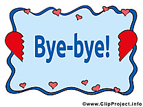 Coeur brisé illustration gratuite - Adieu clipart