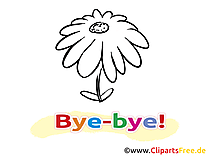 Fleur images à imrpimer – Adieu clipart