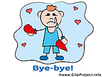 Homme coeur brisé dessins gratuits - Adieu clipart