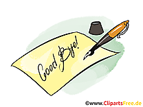 Lettre clip art gratuit – Adieu images