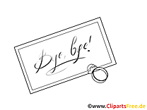 Lettre clipart à imprimer - Adieu images