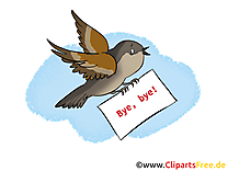 Moineau clip arts gratuits - Adieu illustrations