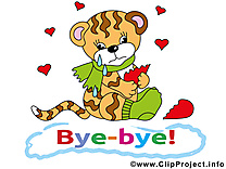 Tigre images - Adieu clip art gratuit