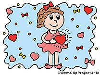 Fille clip art gratuit – Amoureux images