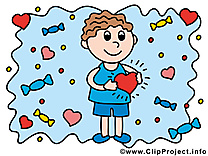 Garçon image - Amoureux images cliparts
