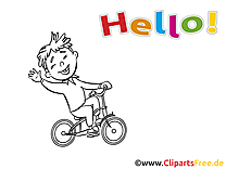 Bicyclette dessin à colorier - Salut cliparts à télécharger