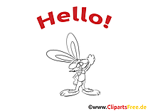 Clip art lapin à imprimer – Salut gratuite