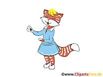 Image chat à télécharger - Salut clipart
