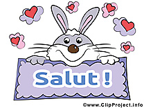 Lapin images - Salut clip art gratuit