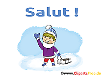 Luge image gratuite - Salut illustration