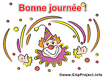 Clown dessins gratuits - Bonne semaine clipart