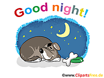 Chien clipart - Bonne nuit dessins gratuits