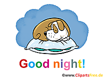 Chien dessins gratuits - Bonne nuit clipart