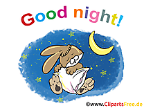 Lapin dessins gratuits - Bonne nuit clipart