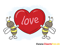 Amour clip art gratuit - Coeur dessin