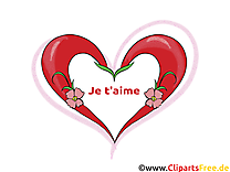 Coeur images gratuites – Je t'aime clipart