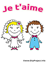 Couple images - Je t'aime dessins gratuits