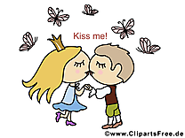 Embrasser dessin gratuit - Je t'aime image