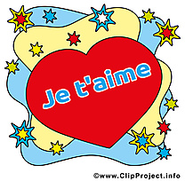 Je t'aime illustration gratuite clipart