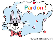 Lapin images - Pardonne-moi clip art gratuit