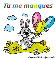 Lièvre image gratuite - Déclaration d'amour cliparts