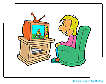 Regarder tv clip art gratuit - Loisir dessin