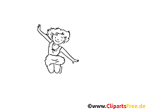 Sauts coloriage - Loisir clip art gratuit