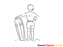 Surfeur images à imprimer – Loisir clipart