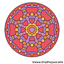 Bouddhisme dessin mandala cliparts à télécharger