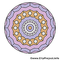 Image gratuite mandala clipart à télécharger