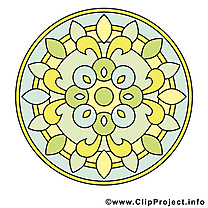 Méditation clip arts gratuits mandala illustrations