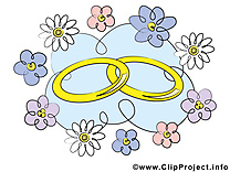 Anneaux dessin gratuit - Mariage image