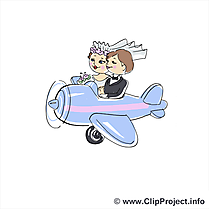 Avion dessin gratuit - Mariage image