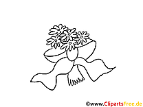 Cliparts à colorier bouquet - Mariage images