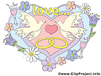 Coeur image gratuite – Mariage clipart