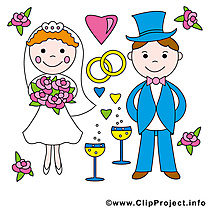 Couple image gratuite - Mariage illustration