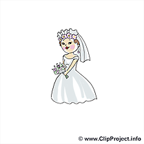 Femme cliparts gratuis - Mariage images