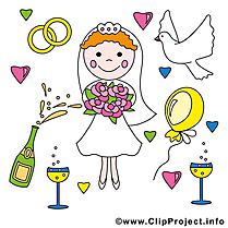 Fiancée images gratuites – Mariage clipart