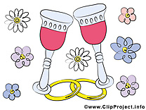 Fleurs image à télécharger - Mariage clipart