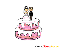 Image à télécharger gâteau - Mariage clipart