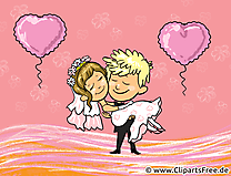 Jeunes mariés illustration - Mariage images