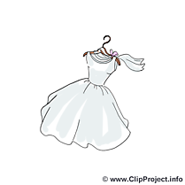 Robe image gratuite - Mariage cliparts