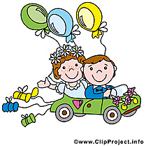 Voiture image - Mariage images cliparts