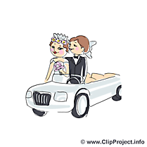 Voiture image gratuite - Mariage cliparts