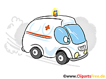 Ambulance clip arts gratuits - Médecine illustrations