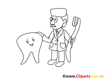 Clipart dentiste coloriage - Médecine images