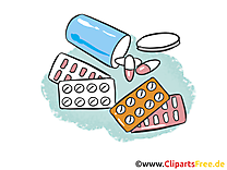 Médicaments clip art gratuit - Médecine dessin