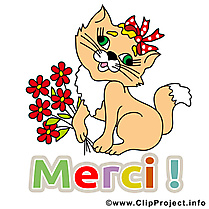 Chat images - Merci clip art gratuit