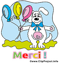 Chien clip art gratuit - Merci dessin